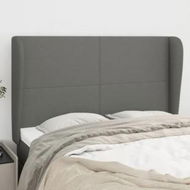 Detailed information about the product Headboard with Ears Dark Grey 147 cm Fabric
