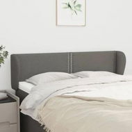 Detailed information about the product Headboard with Ears Dark Grey 147 cm Fabric