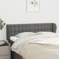 Detailed information about the product Headboard with Ears Dark Grey 147 cm Fabric