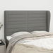 Headboard with Ears Dark Grey 147x23x118/128 cm Fabric. Available at Crazy Sales for $199.95
