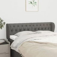 Detailed information about the product Headboard with Ears Dark Grey 163x23x78/88 cm Fabric