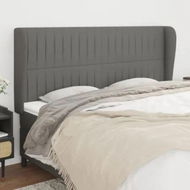 Detailed information about the product Headboard with Ears Dark Grey 203 cm Fabric