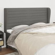 Detailed information about the product Headboard with Ears Dark Grey 203 cm Fabric