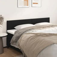 Detailed information about the product Headboards 2 pcs Black 100x5x78/88 cm Faux Leather