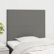 Detailed information about the product Headboards 2 pcs Dark Grey 100x5x78/88 cm Fabric