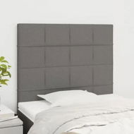 Detailed information about the product Headboards 2 pcs Dark Grey 100x5x78/88 cm Fabric