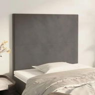 Detailed information about the product Headboards 2 pcs Dark Grey 100x5x78/88 cm Velvet