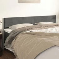 Detailed information about the product Headboards 2 pcs Dark Grey 100x5x78/88 cm Velvet