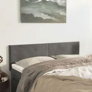 Detailed information about the product Headboards 2 pcs Dark Grey 72x5x78/88 cm Velvet