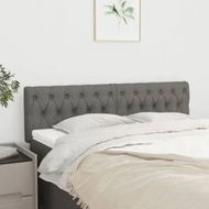 Detailed information about the product Headboards 2 pcs Dark Grey 72x7x78/88 cm Fabric