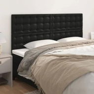 Detailed information about the product Headboards 4 pcs Black 100x5x78/88 cm Faux Leather