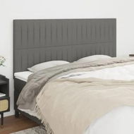 Detailed information about the product Headboards 4 pcs Dark Grey 100 cm Fabric
