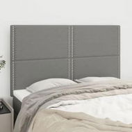 Detailed information about the product Headboards 4 pcs Dark Grey 72 cm Fabric