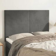 Detailed information about the product Headboards 4 pcs Dark Grey 72 cm Velvet