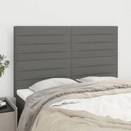 Detailed information about the product Headboards 4 pcs Dark Grey 72x5x78/88 cm Fabric