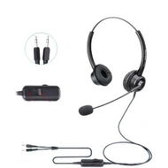 Detailed information about the product Headset For PC Computer with Volume Control Mute Call Center Comfortable Customer Service Earphone With Noise Cancelling Headsets Headphones Microphone