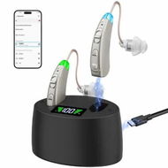 Detailed information about the product Hearing Aids for Seniors Hearing Loss, Rechargeable with Display of Remaining Charge, Devices with Noise Reduction,Silver