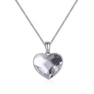 Detailed information about the product Heart-Shaped Reversible Crystal Necklace