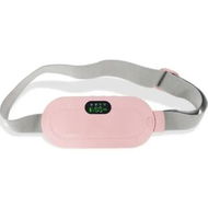 Detailed information about the product Heat Belt Specifically Tailored for Menstrual Cramps with Vibration Massage and Adjustable Heat for Relief Pink