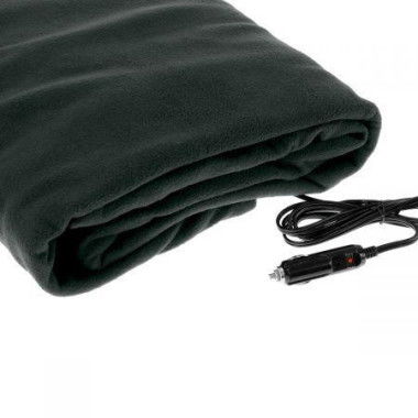 Heated Electric Car Blanket 150x110cm 12V - Navy Blue