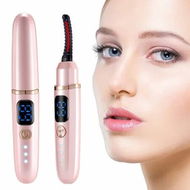 Detailed information about the product Heated Eyelash Curler,Electric Eyelash Curler,3 Temperature Modes,LED Display,USB Rechargeable,Color Pink