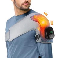 Detailed information about the product Heated Shoulder Brace Wrap, Cordless Shoulder Heating Pad with Massage, 3 Vibration Settings and 5 Levels Heating, Shoulder Massager for Office Relax