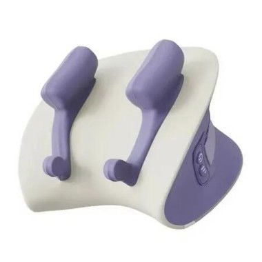 Heating Sloping Muscle Neck Shoulder Massager 6D Massage Head Neck Pillow Heat Wrap Rechargeable 2000mAh 3 Intensity Levels 10min Timer Birthday Gift