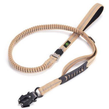 Heavy Duty Bungee Dog Leash Tactical Reflective Shock Absorbing Leashes For Large Dogs