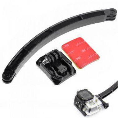 Helmet Extension Selfie Arm Kit + Curved Adhesive Mount For GoPro Hero 3+ 3 2 1 ST-91.