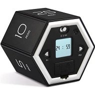 Detailed information about the product Hexagon Flip Timer Mutable Countdown Timers with LED Display 15 Seconds Long Prompt Office Hours Reminder for Classroom Kids Learning-Black