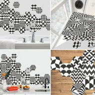 Detailed information about the product Hexagonal Floor Stickers Special-Shaped Tile Stickers Self-Adhesive Bathroom Toilet Waterproof And Wear-Resistant Wall Stickers Floor Stickers#1