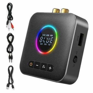 HiFi Bluetooth 5.4 Receiver Adapter Streaming Music Device RCA 3.5mm Jack Home Stereo Speaker Car TV Tablet 2-in-1 Transmitter Receiver