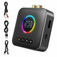 Detailed information about the product HiFi Bluetooth 5.4 Receiver Adapter Streaming Music Device RCA 3.5mm Jack Home Stereo Speaker Car TV Tablet 2-in-1 Transmitter Receiver