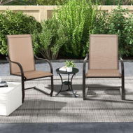 Detailed information about the product High Back Patio Chairs With Breathable Fabric For Backyard