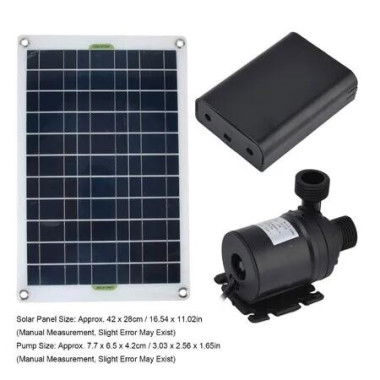 High-efficiency 50W DC12V Solar-Powered Pond Pump Kit with Durable silicone & plastic construction Ideal for Garden