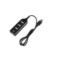 Detailed information about the product High-Speed 4-Port USB 2.0 Multi HUB Splitter PC Laptop Adapter - Black.