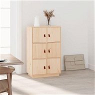Detailed information about the product Highboard 67x40x108.5 Cm Solid Wood Pine.