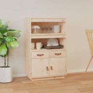 Detailed information about the product Highboard 67x40x108.5 Cm Solid Wood Pine.