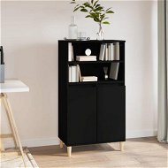 Detailed information about the product Highboard Black 60x36x110 Cm Engineered Wood