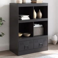 Detailed information about the product Highboard Black 67x39x95 cm Steel