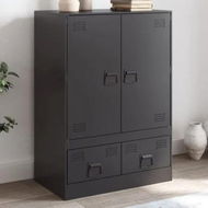 Detailed information about the product Highboard Black 67x39x95 cm Steel