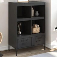 Detailed information about the product Highboard Black 68x39x101.5 cm Cold-rolled Steel