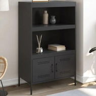 Detailed information about the product Highboard Black 68x39x113 cm Steel