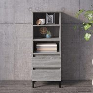 Detailed information about the product Highboard Grey Sonoma 40x36x110 Cm Engineered Wood