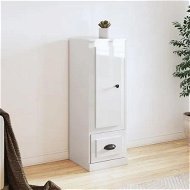 Detailed information about the product Highboard High Gloss White 36x35.5x103.5 cm Engineered Wood