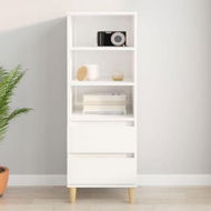 Detailed information about the product Highboard High Gloss White 40x36x110 Cm Engineered Wood