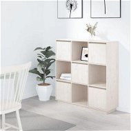 Detailed information about the product Highboard White 110.5x35x117 Cm Solid Wood Pine.