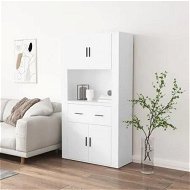 Detailed information about the product Highboard White Engineered Wood