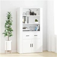 Detailed information about the product Highboard White Engineered Wood