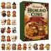 Highland Cow Advent Calendar, 24 Day 2D Acrylic Ornament Countdown Calendar, Highland Cow Ornament for Christmas Tree Holiday Gift. Available at Crazy Sales for $14.95
